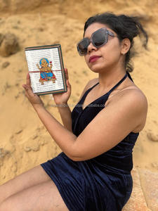 Nouveau réel fait à la main Unique spirituel coton tissu fil sécurisé fermer Journal Vintage coloré couverture non doublé feuille recyclée journal - Product Image 2