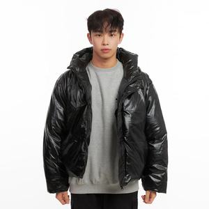 Veste matelassée de qualité supérieure, col montant, imperméable, chaude, épaisse, à capuche, réversible, manteau d'hiver élégant - Product Image 6