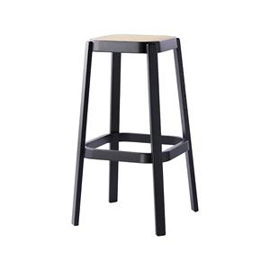 Taburete de Bar Moderno y Minimalista para Interiores y Exteriores con Patas de Madera para Barra de Cocina, Cafetería y Restaurante - Product Image 1