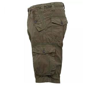 Pantalones cortos cargo personalizados OEM para hombre, 100% algodón, secado rápido, 6 bolsillos, nuevo diseño, estilo informal ecológico con pretina elástica - Product Image 4