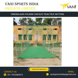 Cage d'entraînement de cricket portable de haute qualité Taille personnalisée en fibre de verre et filet HDPE pour équipement d'entraînement - Product Image 2