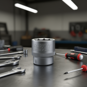 Hazet 1'' Short <b>12</b>-<b>point</b> Metric Square <b>Socket</b> - Product Image 3