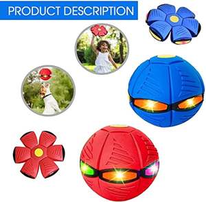 Doggy Stomp Ufo dekompresyon Pop <span class=keywords><strong>Up</strong></span> disk işık yayan Herding Pet uçan daire sihirli top köpek oyuncak köpekler kediler için - Product Image 3