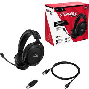 Casque de jeu sans fil HyperX Cloud Stinger 2 20 heures d'autonomie de la batterie Microphone antibruit Compatible PC Sports DJ Utilisation - Product Image 5