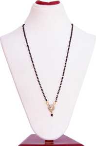 Mangalsutra de cuentas negras de diseñador para bodas y uso diario, joyería artificial de moda para damas a los mejores precios - Product Image 6