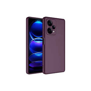 Funda Protectora Trasera de Silicona Suave Premium Safa Mara, Antigolpes, para Poco M4 Pro Redmi Note 12 Pro Plus 5G, Morado Oscuro - Product Image 1