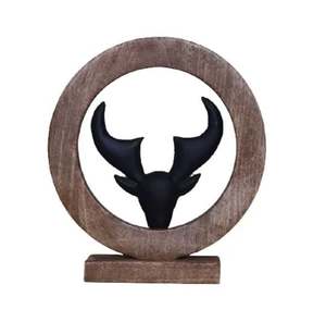 Recién llegado, árbol de Navidad de aluminio hecho a mano en anillo de madera en Base de madera, regalos decorativos de Navidad personalizados - Product Image 3