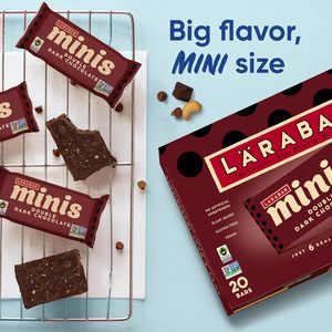 Barres de chocolat noir double Larabar Minis, barres aux fruits et aux noix sans gluten et végétaliennes, 20 barres, 15,6 oz - Product Image 6