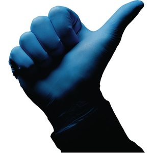Guantes de Seguridad Desechables Med Comfort Azules Talla L, Nitrilo Azul, EPP Categoría III, Caja de 100 Unidades de AMPRI - Product Image 3