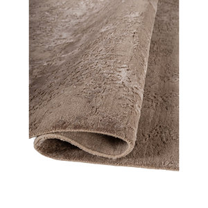 Kavi Hand Knotted <b>Wool</b> & Bamboo Silk Rugs Beige & <b>Brown</b> Project Error-for Kitchen Esk-431 - Product Image 2