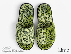 Pantuflas de Interior Personalizadas de Piel Sintética, Punta Abierta, Modernas, Suaves, para Todas las Estaciones, con Espuma Viscoelástica y Bordado - Product Image 1