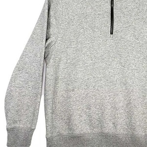 เสื้อสเวตเตอร์แฟชั่นสำหรับผู้ชายผ้าฟลีซแบบใหม่มีฮู้ดผ้าโพลีเอสเตอร์/ ผ้าฝ้ายระบายอากาศได้ดีมีกระเป๋าพิมพ์ลายสีทึบ - Product Image 6