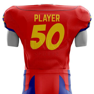 Uniforme de Fútbol Americano Resistente y Elegante para Equipos Juveniles y Adultos con Número y Nombre Personalizados - Product Image 6