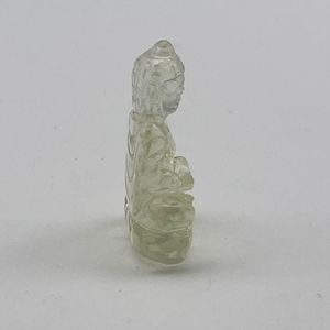 Buda de cristal del desierto libio Natural tallado raro LDG calavera tallada a mano calavera bellamente tallada calavera - Product Image 2