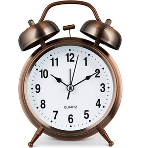 Reloj de mesa de Metal colorido para decoración del hogar, despertador decorativo para café, Hotel, estudiante, Mini reloj de escritorio pequeño personalizado - Product Image 6