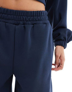 Ropa de mujer Otoño Invierno 2 piezas Conjunto de sudadera para mujer 100% algodón de gran tamaño hombro caído personalizado impreso Mujer - Product Image 4