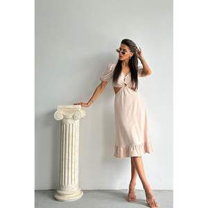 Vestido Casual Largo con Cuello en V de la Marca Topshow Stone, Venta al por Mayor - Product Image 2