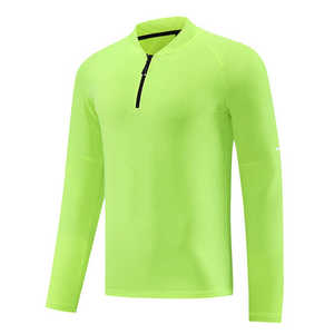 Camiseta Deportiva Unisex de Manga Larga con Cierre de Media Cremallera, Reversible, Ecológica y de Secado Rápido para Invierno - Product Image 1