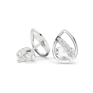0.144 CT Lab Diamond <b>Earrings</b> for Women VVS-VS EF Clarity 18KT, 14KT, 10KT Gold & 925 <b>Silver</b> Rose, Yellow, White Gold & - Product Image 6