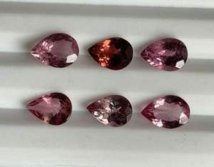 Lote de Turmalina Natural MULTI. Lote de Turmalina Facetada en Forma de Pera. - Product Image 1