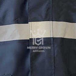 Veste de sécurité en toile imperméable légère col à capuche Logo personnalisable avant coque souple matelassée vêtements de travail d'hiver - Product Image 6