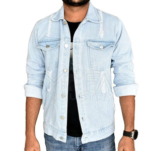 Veste en jean OEM pour hommes, élégante et durable, disponible en gros avec des options de logo personnalisé au Pakistan - Product Image 2