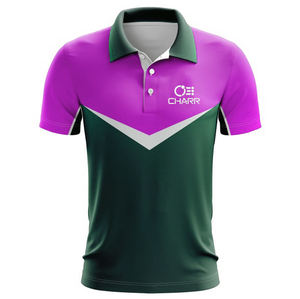 OEM venta al por mayor de los hombres deporte transpirable para Polos nuevo poliéster de alta calidad Casual sólido estampado transpirable Golf Polos - Product Image 2