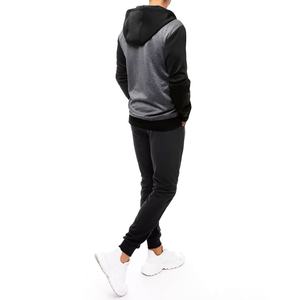 <b>Men's</b> High Quality Cotton Thick Sport Jogger Sweat Suit Customizable Hooded <b>Tracksuit</b> for Winter Eco-Friendly Hood Pants Set - Product Image 3