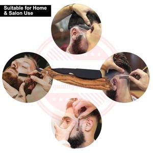 Maquinilla de afeitar recta profesional para hombres \ Maquinilla de afeitar de peluquero de acero inoxidable Cuchillo de afeitar plegable Herramientas de depilación - Product Image 4