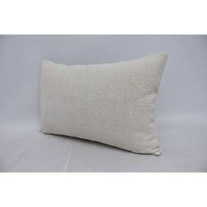 Beige Toile Patchwork Wool <b>Pillow</b> 16x24 Inch Woven Fabric Vintage Square Premium for Farmhouse Decor Portable for Home Christmas - Product Image 4