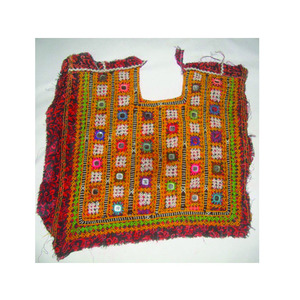 Vintage Afghan baloch tribal banjara cou joug broderie miroir travail Applique Patch couture artisanat Halloween déguisement - Product Image 3