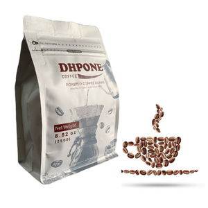 [Venta caliente 2024] Mezcla tostada media DHPONE de alta calidad 80% Robusta y 20% Arábica Service Private Label - Product Image 1