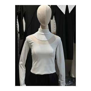 Blusa de Tela Otomana con Detalles de Tul - Product Image 4