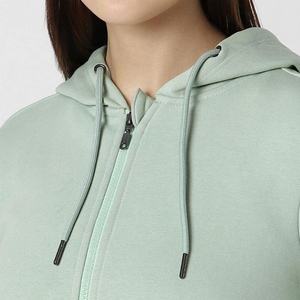 เสื้อฮู้ดมีซิปสำหรับผู้หญิงผ้าฝ้าย100% ด้านหน้าระบายอากาศได้ดีทนทานมีความต้องการสูง - Product Image 5