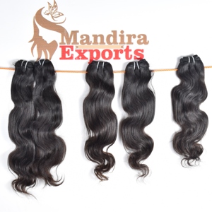 Extensiones de Cabello Humano Indio Virgen 100% Natural, Paquetes de Cabello Humano de Templo sin Procesar, Ondulado, de la Mejor Calidad - Product Image 5