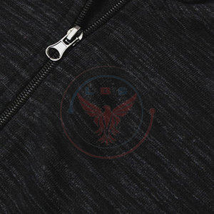 High Quality Customized Logo Winter Men's <b>Zip</b>-<b>Up</b> Hoodies Solid Color Oversized Fleece Windproof Street Wear - Product Image 3