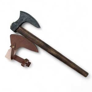 Vente en gros personnalisé OEM ODM Coutellerie Fabrication artisanale en acier au carbone Hache Viking Lame forgée Poignée de hache en palissandre Utilisation en extérieur - Product Image 1