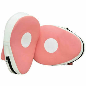 Rose-Blanc-Couleur Hautement Personnalisé Pakistan Fait Punching Mitaines Kickboxing Thai Boxing Pads Training Focus Punch Mitts - Product Image 5