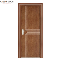 Porte intérieure contemporaine en bois massif avec âme en HDF, design moderne et luxueux, étanche, pour usage commercial dans les salles de bain et les bureaux