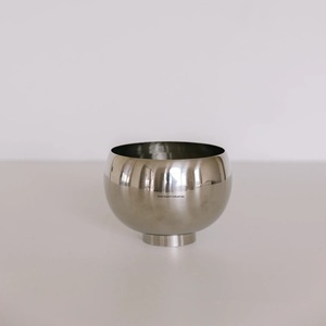 Cuenco de bolas de flores de metal plateado artesanal para el hogar y la Oficina, centros de mesa decorativos, cuenco de flores redondo - Product Image 2
