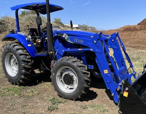 Pour tracteur à roues TD1004 70HP avec pompe de boîte de vitesses de moteur d'entraînement à engrenages 4WD seau 4 en 1 - Product Image 1