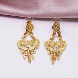 Wholesale Fashion 14K 18K 24K Gold Plated Dangle Earrings, Forming Earrings, <b>Indian</b>-Style Earrings, Brass Gold Filled Earrings. - Product Image 1