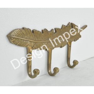 Đúc Brass Trang Trí Móc Với 3 Chủ Thủ Công Kim Loại Sang Trọng Lông Móc Tốt Nhất Bán Kim Loại Harry Móc Trang Trí Nội Thất Mục - Product Image 2