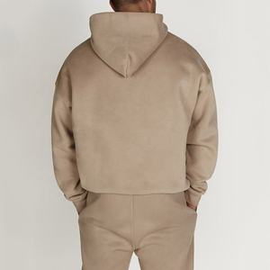 Conjunto de chándal con capucha de gran tamaño Unisex de calidad superior, sudadera con logotipo personalizado y pantalones para correr, chándal para hombre - Product Image 2