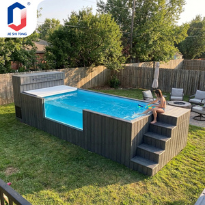 Piscina Prefabricada de Fibra de Vidrio para Contenedores de Envío Personalizados, Piscina Elevada para Exteriores - Product Image 1