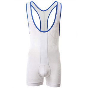 <b>Men</b> Casual Knitted Sports Wrestling <b>Singlets</b> Lightweight Stretchable Fabric <b>for</b> Training Practice Gym Workout Competition Wear - Product Image 1