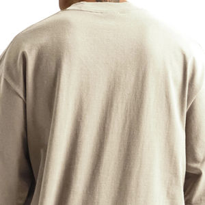 Camiseta cuadrada de algodón 100% para hombre, ropa informal recortada de gran tamaño de 400g, estilo informal tejido pesado de 220 gramos, patrón sólido de tela - Product Image 6