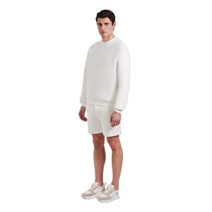 Men Casual Crewneck Sweat Set 460 GSM Cotton Fleece Sweatshirt <b>Jogger</b> Tracksuit Winter Street Fashion OEM Private Label - Product Image 3