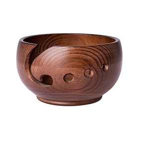 Vajilla decorativa, platos para servir alimentos, cuenco portátil, acabado esmaltado, cuenco de madera, cuenco para servir en el hogar y el Hotel - Product Image 6