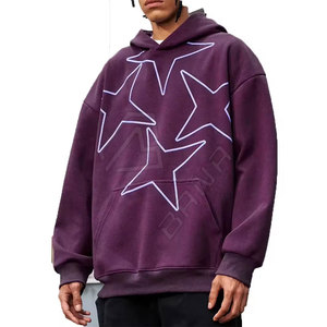 Sudadera con Capucha Personalizada para Hombre, Estilo Urbano, Hombros Caídos, Tejido Grueso de Poliéster/Algodón, Térmica, Ecológica e Impermeable - Product Image 2